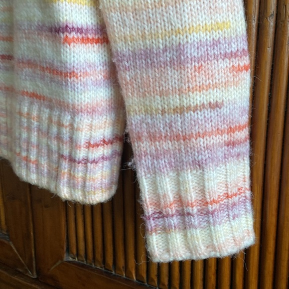 Loft Multi Colored Raglan Sweater - Picture 6 of 11